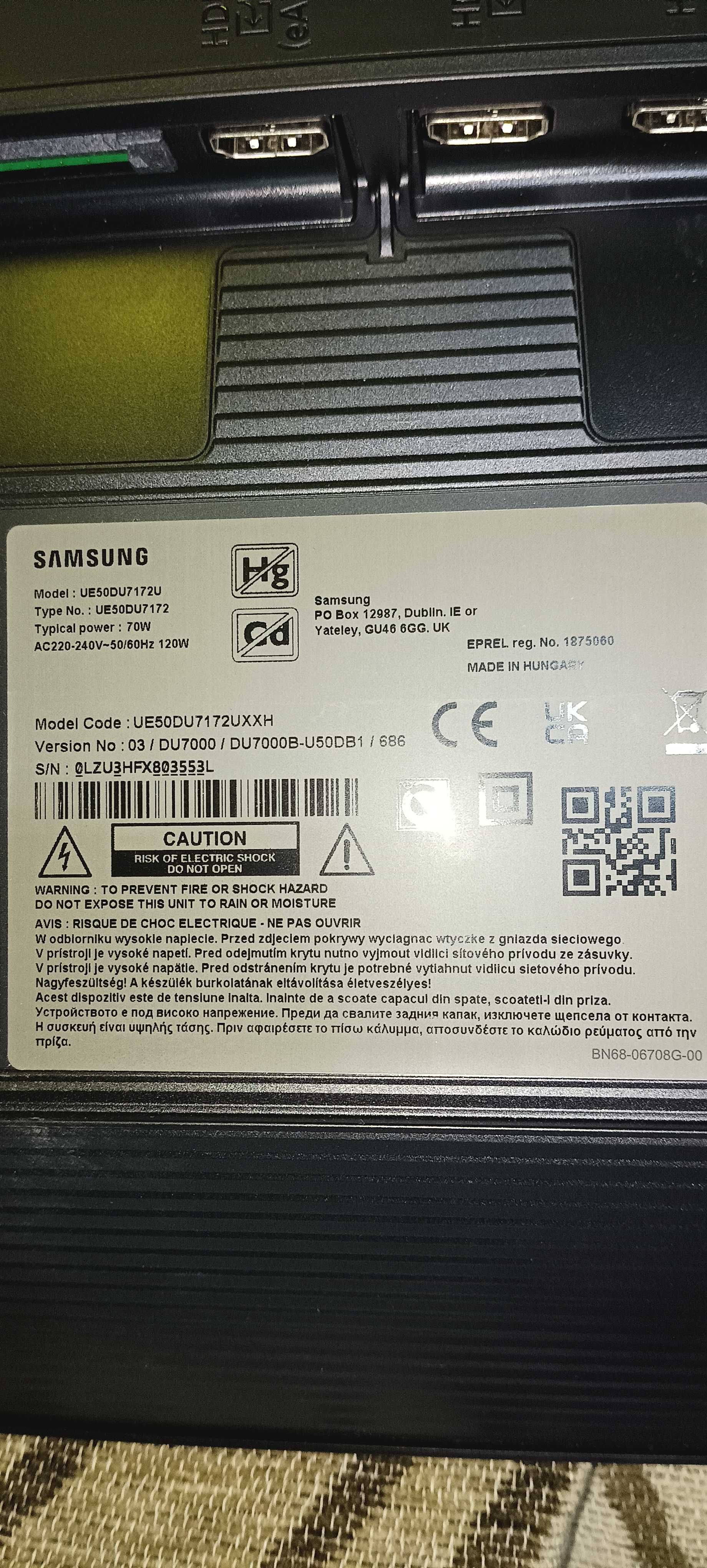 Телевізор Samsung 50 дюймів.