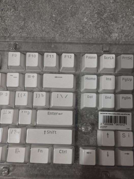 Белые PBT кейкапы