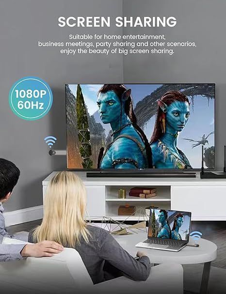 Bezprzewodowy Nadajnik Hdmi 4K 2.4G/5G Plug&Play 30M Pc Tv