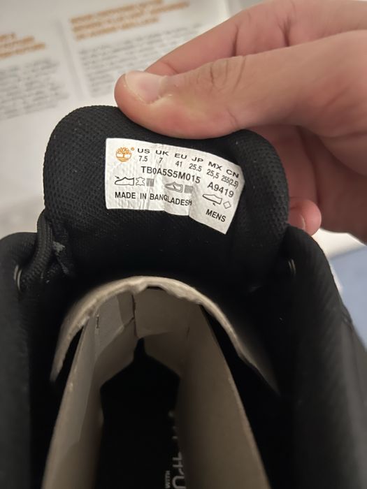 Timberland seneca bay mid lace sneaker black tamanho 41