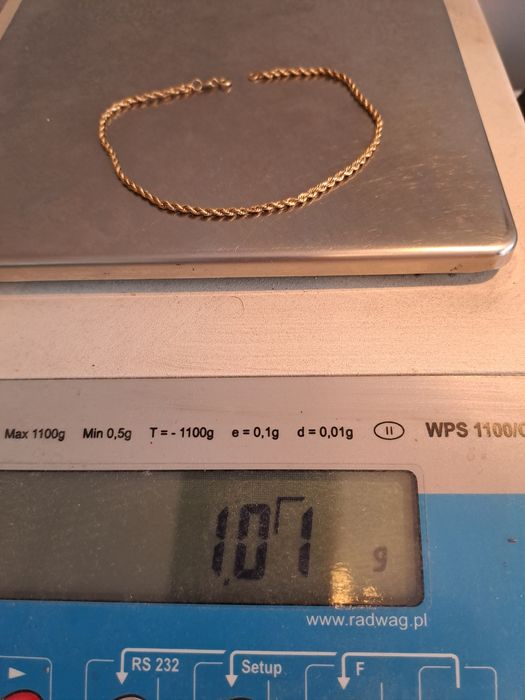 Złota bransoletka p.585