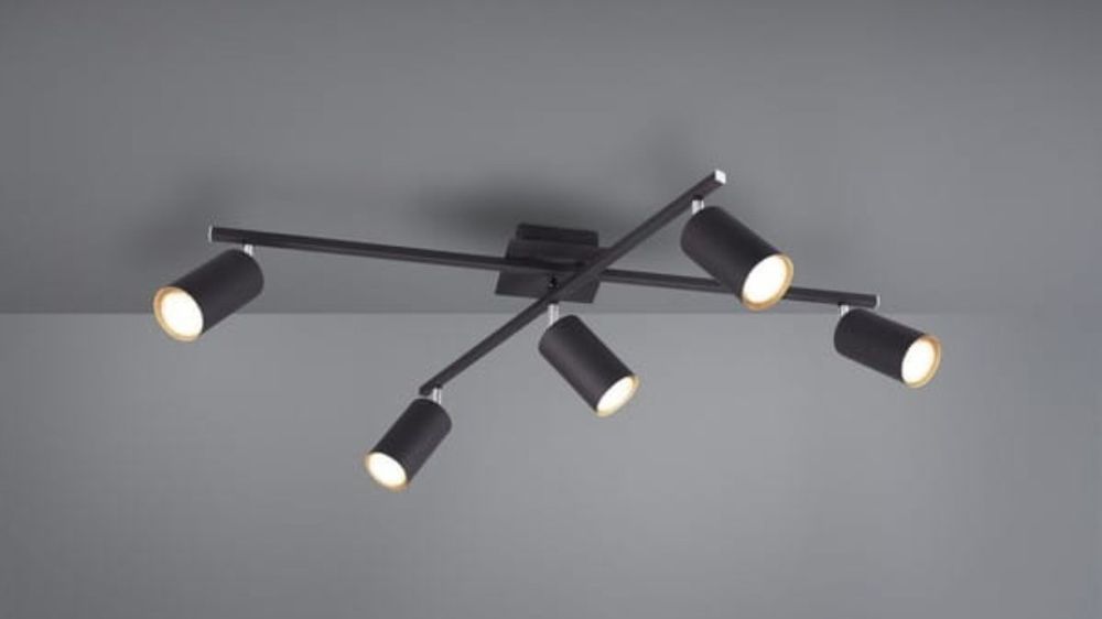 Lampa/kinkiet/żyrandol oświetlenie sufitowe Marley GU10 czarne