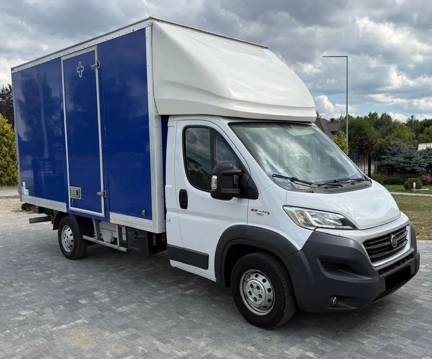 Fiat Ducato  Fiat Ducato 2.3 MJTD 150 KM – Kontener + Winda Dhollandia 750 kg, VAT