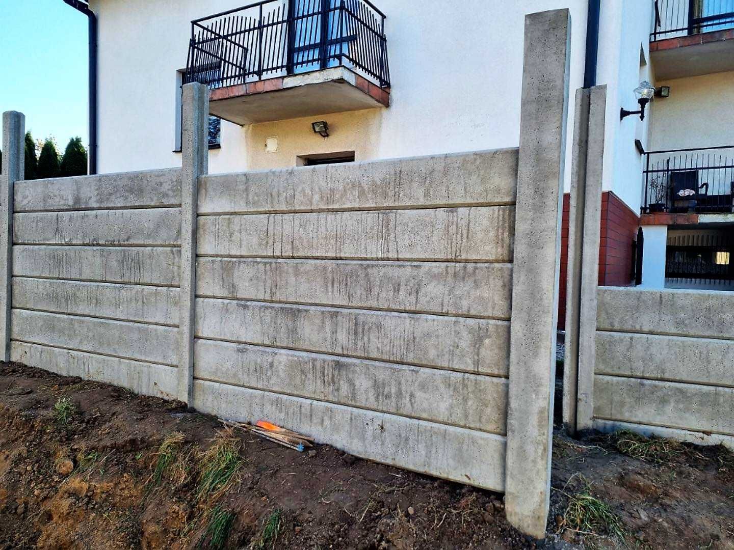 Ogrodzenia betonowe DREW-BET palisadowe