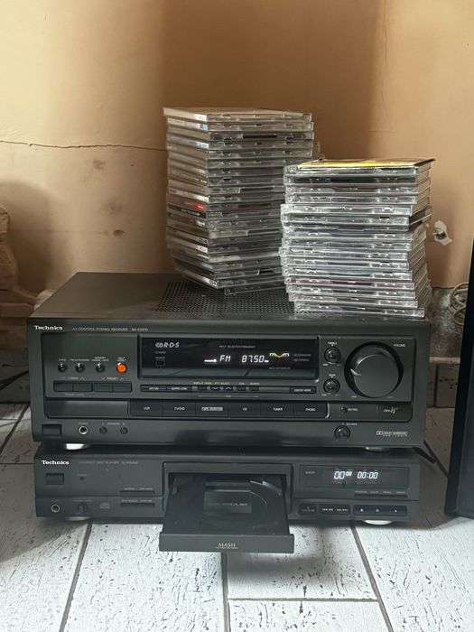 Wieża Technics SA-EX510 i dwie kolumny SB-T200 + płyty gratis!