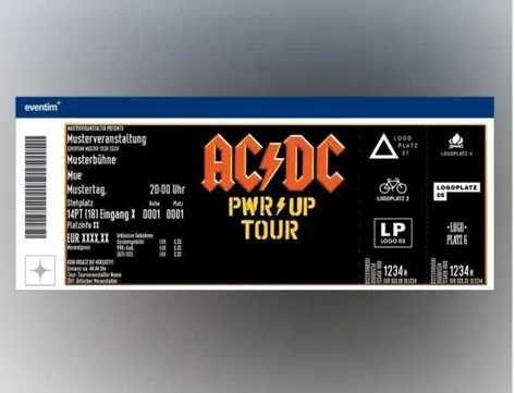 Bilety na AC/DC Drezno 19 Czerwca 2 szt.