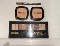 Zestaw kosmetyków Loreal Maybelline + zestaw pędzli