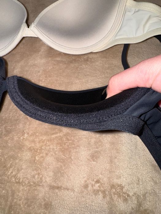 Бюстгальтер Tezenis, 75C, чорний та молочний, невеликий пушап, новий