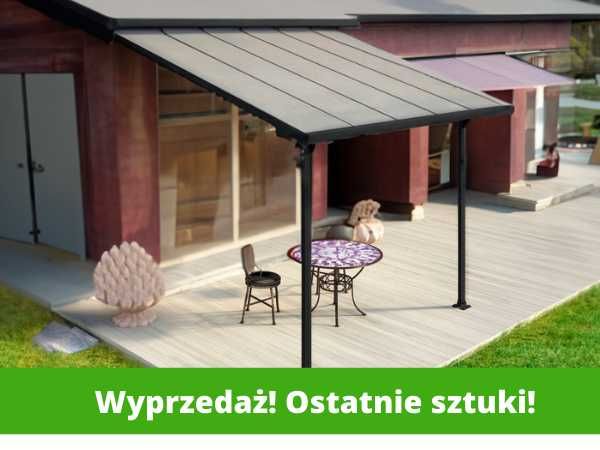 Pergola Altana Zadaszenie tarasu Aluminium i poliwęglan 3,12 x 3,03m