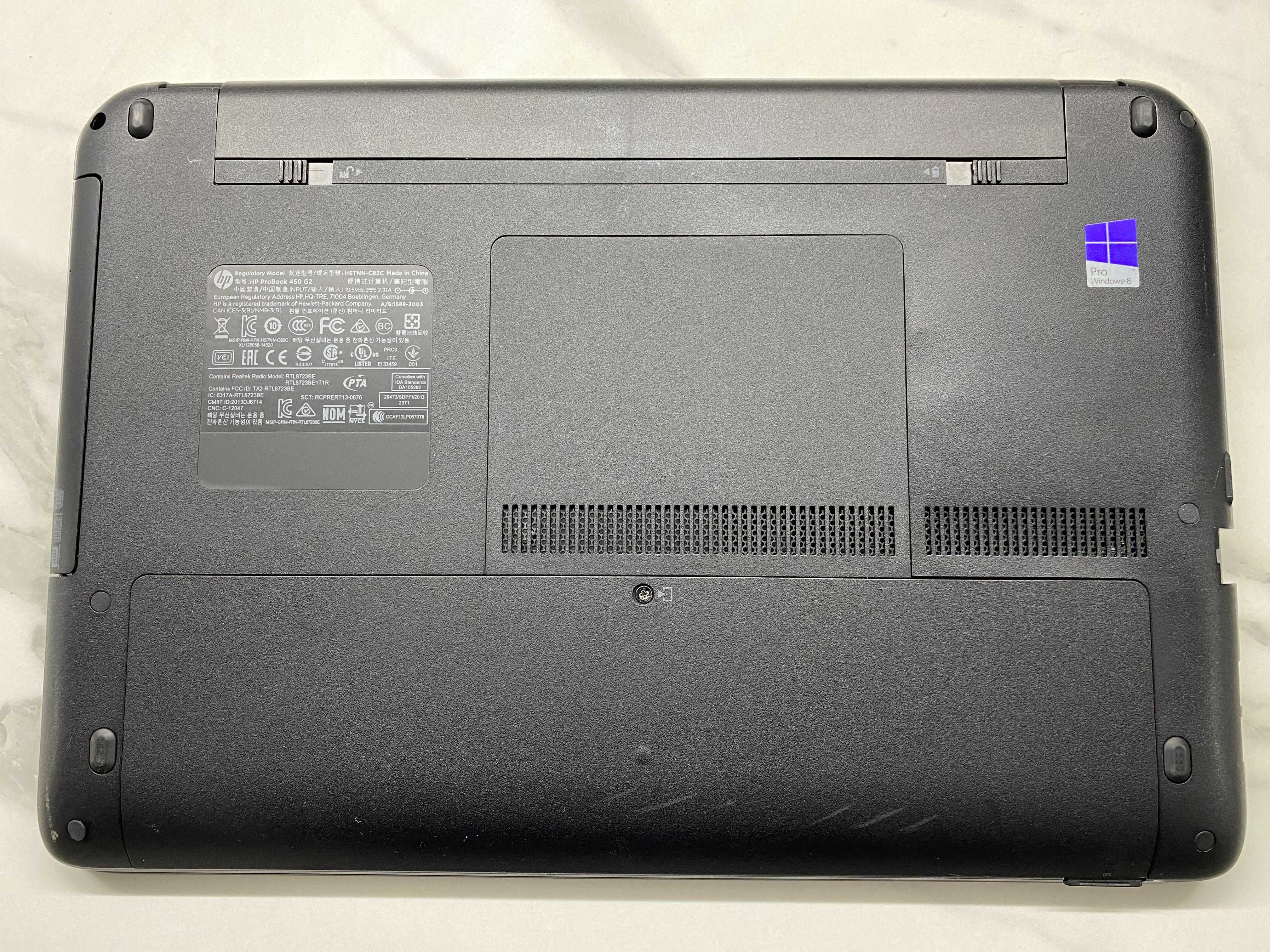 HP ProBook 450 G2 Core i7-4510U/8ГБ ОЗУ/256Гб SSD/15.6" HD Нова АКБ