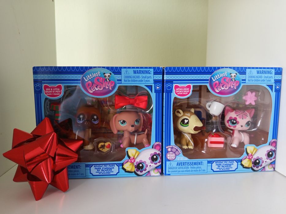 2 nowe zestawy świąteczne Littlest Pet Shop unikatowe figurki i akceso