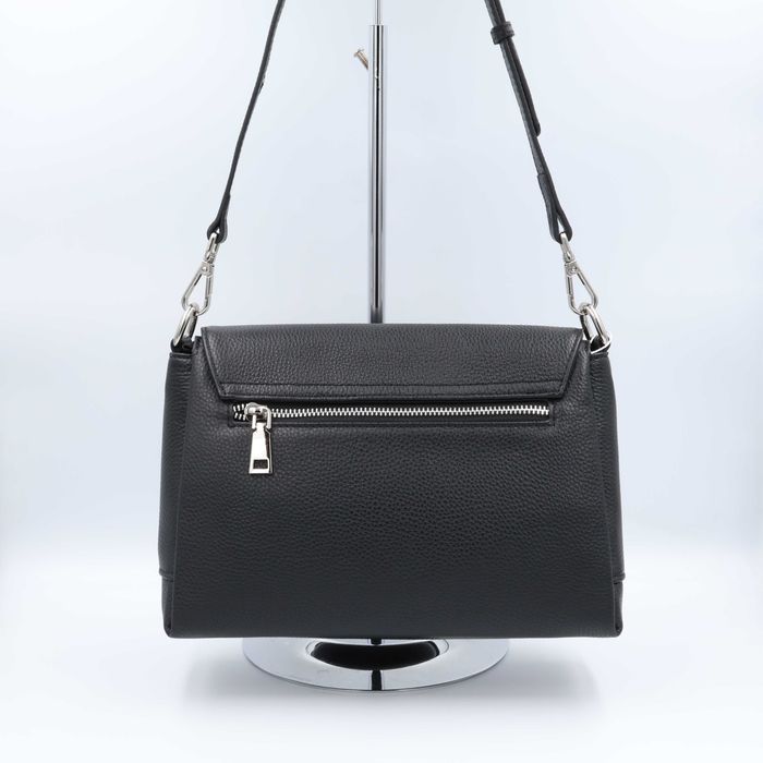 Сумка жіноча шкіряна Polina&Eiterou 6051 Black Сумка женская кожаная