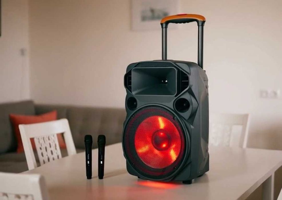 Колонка портативна з двома радіомікрофонами