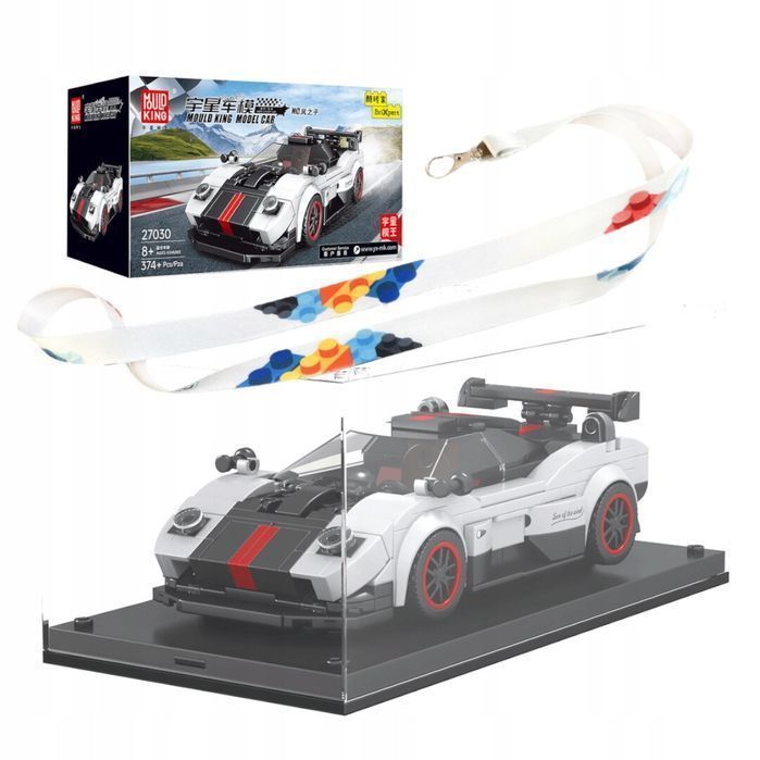 Klocki auto technic pojazd sportowy 374 el. Mould King 27030 + gablota