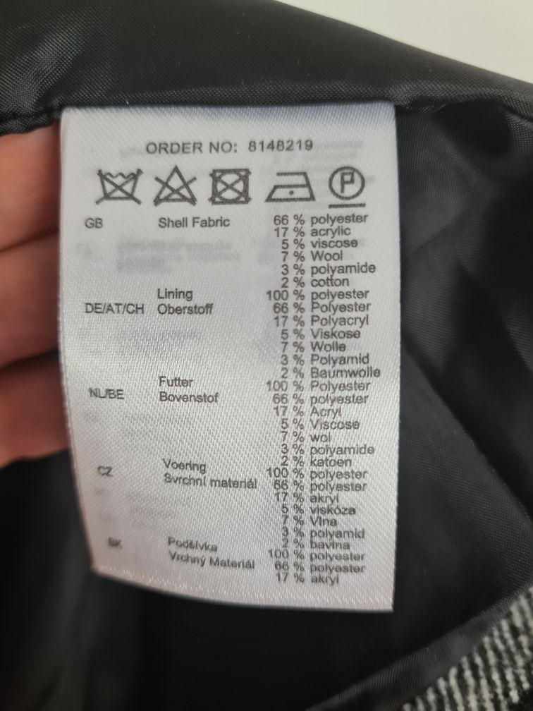 Płaszczyk w kratę Takko Fashion r.38