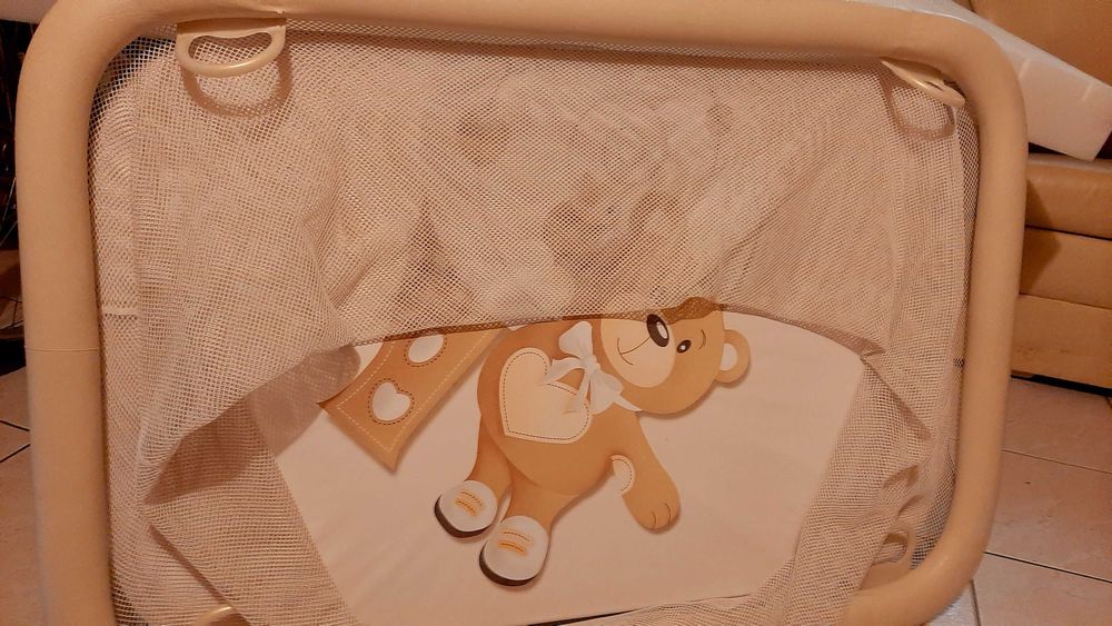 Kojec łóżeczko turystyczne Z MATERACEM cam lusso