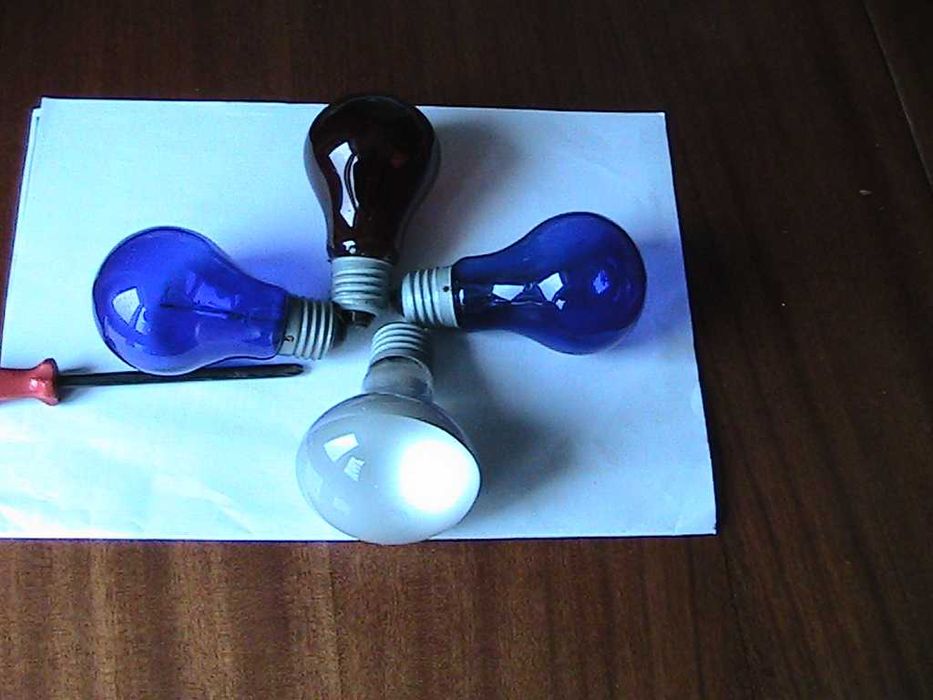 Синя лампа   Минина  для прогріву  колін 60 вт 220в