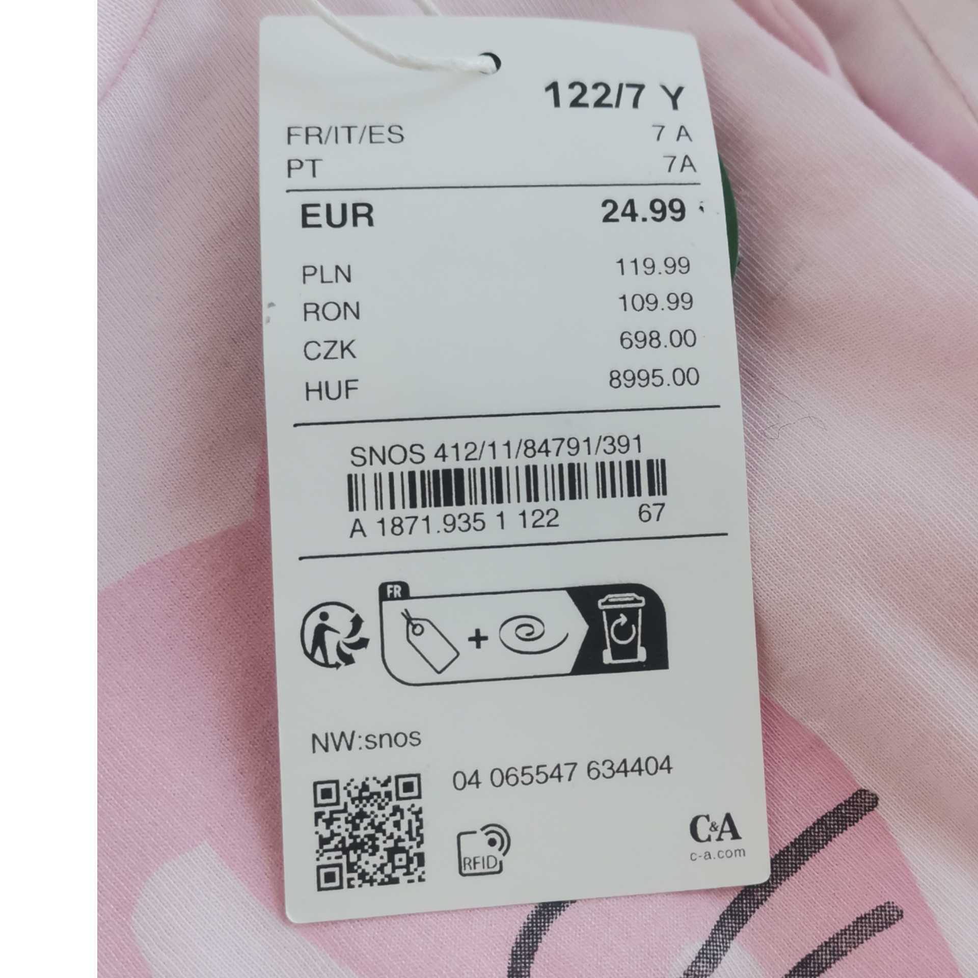 2szt C&A Nowa piżama 122 piżama C&A piżamy nowe 122