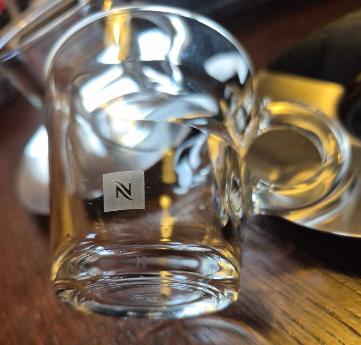 Szklaneczki do espresso firmy Nespresso