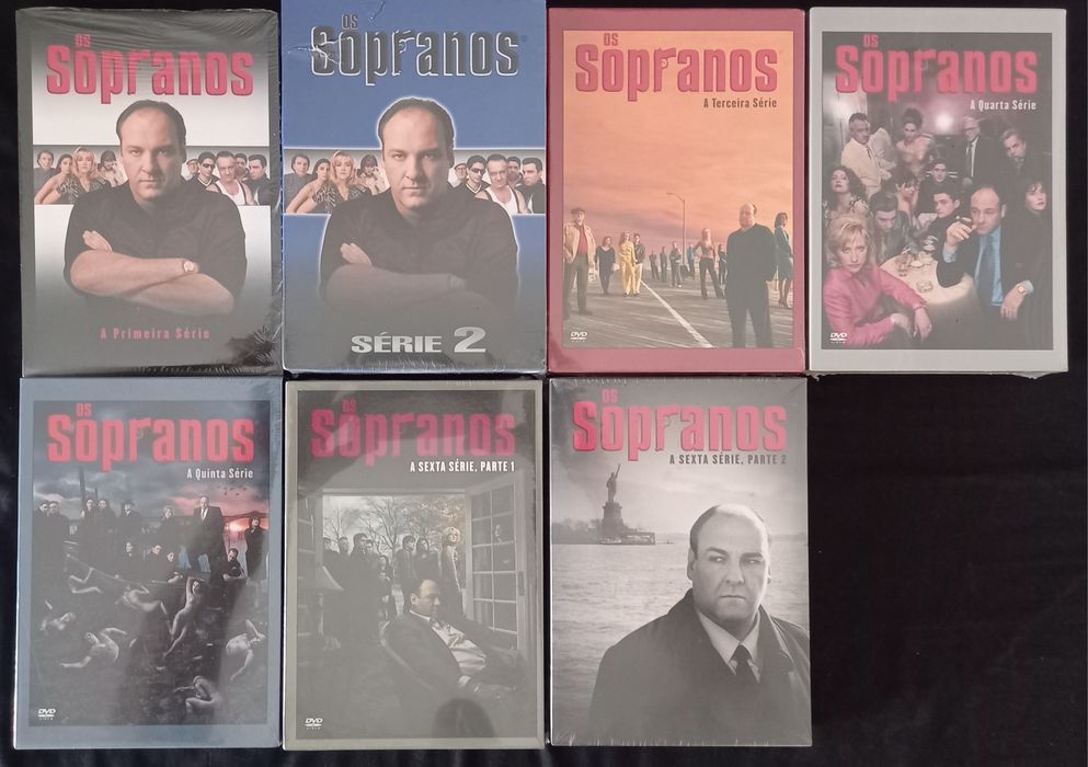 DVDS Os Sopranos. As 6 séries completas e embaladas.