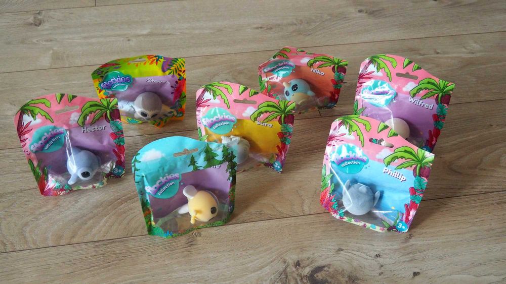 Nowy Zestaw 7 szt Flockies, figurki kolekcjonerskie, domek, zwierzątka