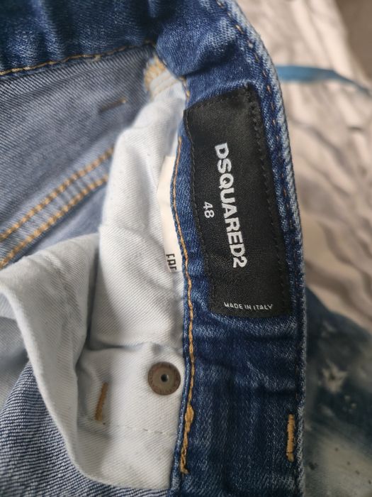 Dsquared2 jeans niebieskie poszarpane rozm M 48 jak nowe