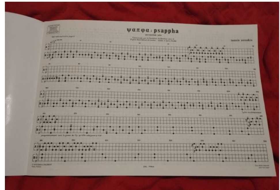 Iannis Xenakis - Psappha  *Partitura Original*