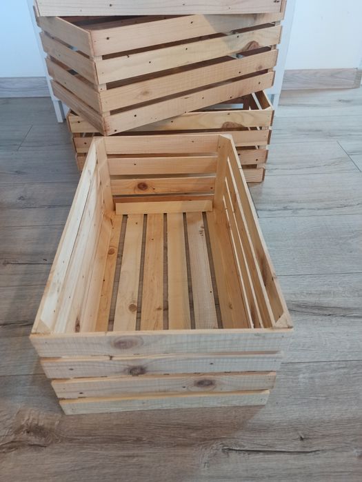 Skrzynka drewniana, dekoracyjna, sosnowa 50x30x20