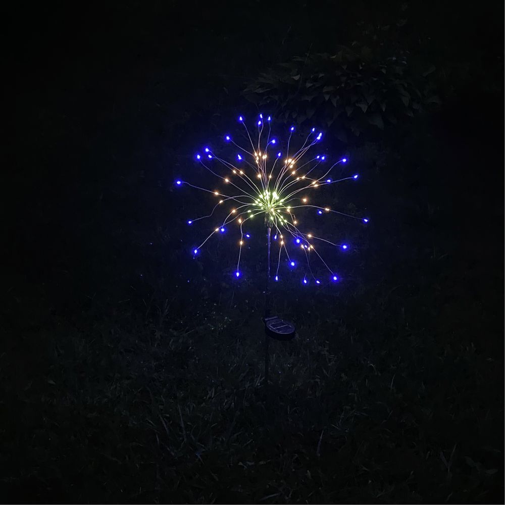 Хіт цього року ! Садовий ліхтарик - фейерверк на сонячній батареї