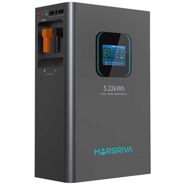 Акумуляторна батарея Marsriva LiFePO4, 25.6V/204Ah, 5.22KWH