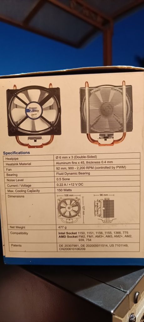 Кулер Arctic Freezer 7 Pro Rev.2 (DCACO-FP701-CSA01) (Intel only)