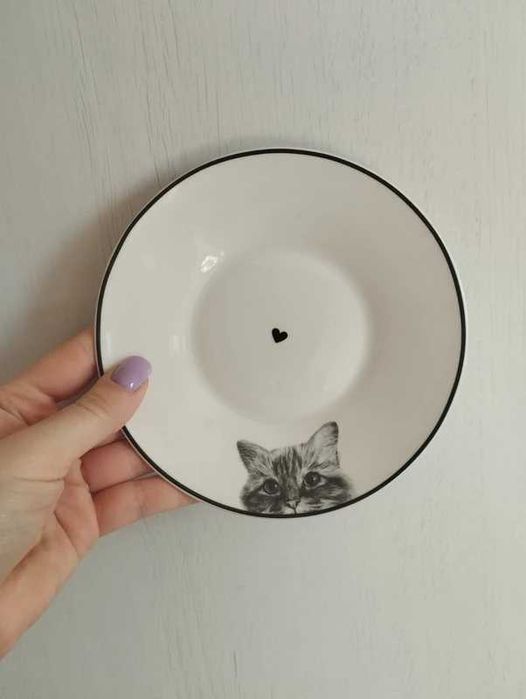 Nowa filiżanka Home&You porcelana kot