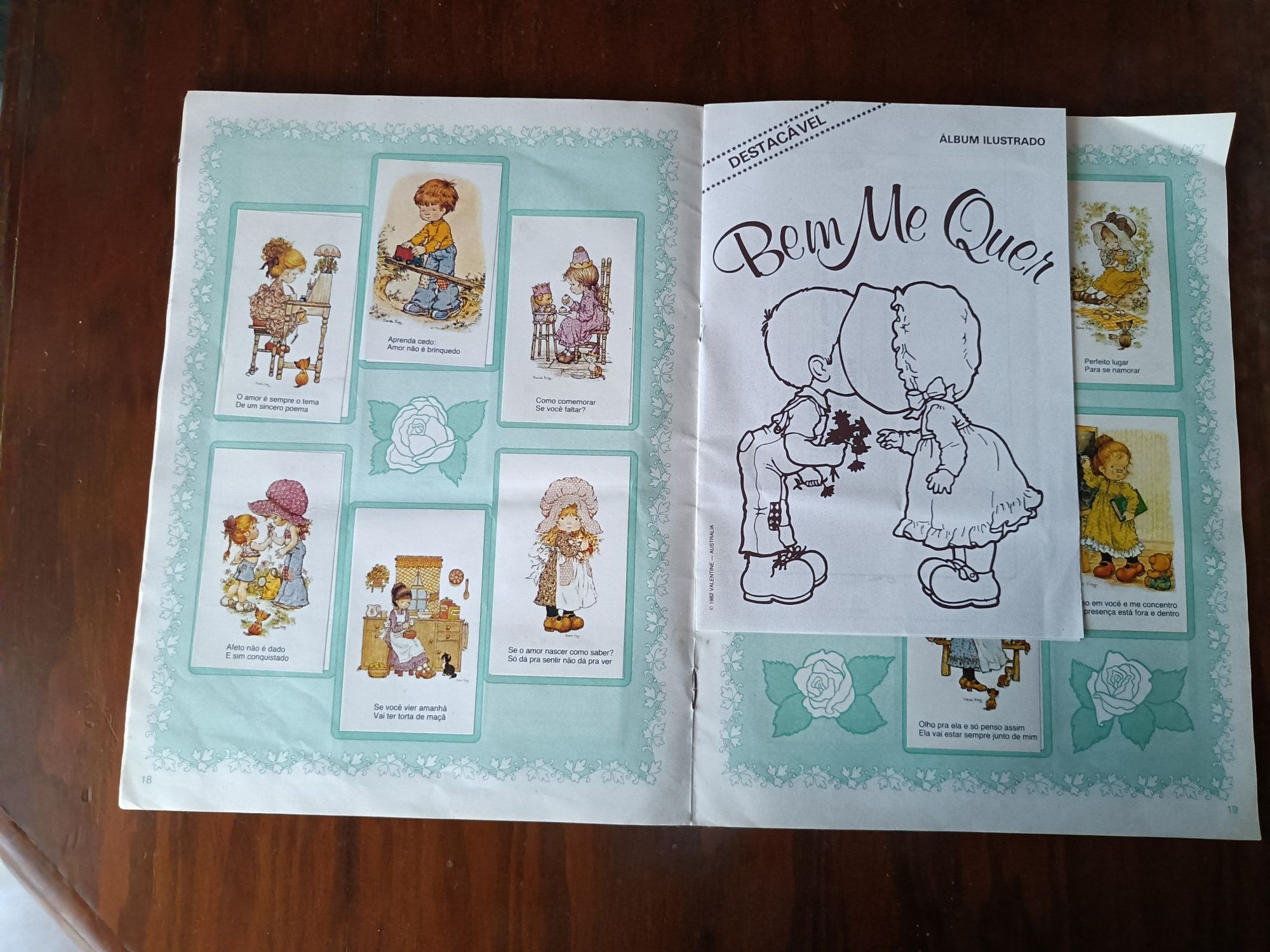 Caderneta cromos Bem me quer - Sarah Kay