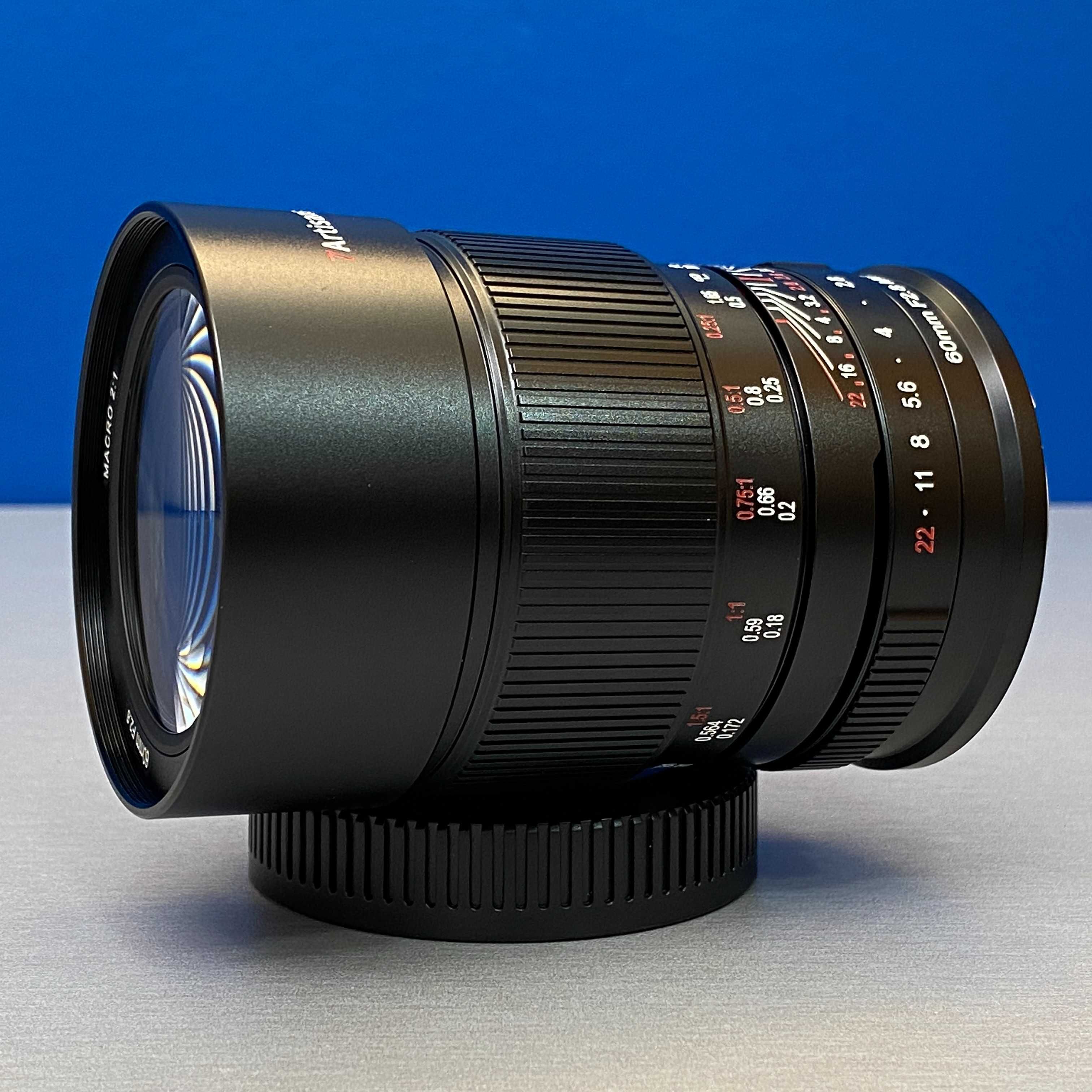 7Artisans 60mm f/2.8 Macro 2X (Canon RF) - NOVA - 3 ANOS DE GARANTIA