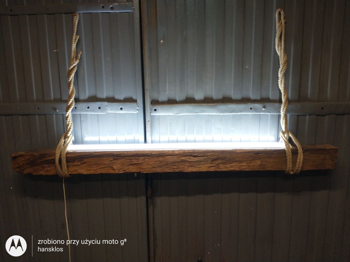 Lampa drewniana wisząca belka loft vintage różne wzory retro + żarówki