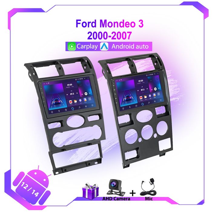 Автомагнітола для Ford Mondeo 3 2000-2007, Android, під камеру