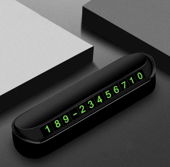 Автовизитка с номером телефона в машину для парковки