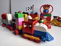 Pociąg Lego Duplo wagony koń batmobil batman