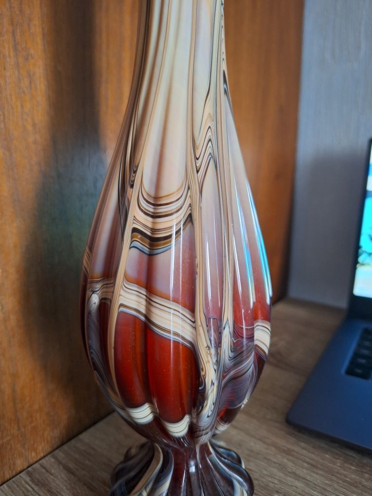 ваза цветное стекло а ля муранское винтаж ретро декор