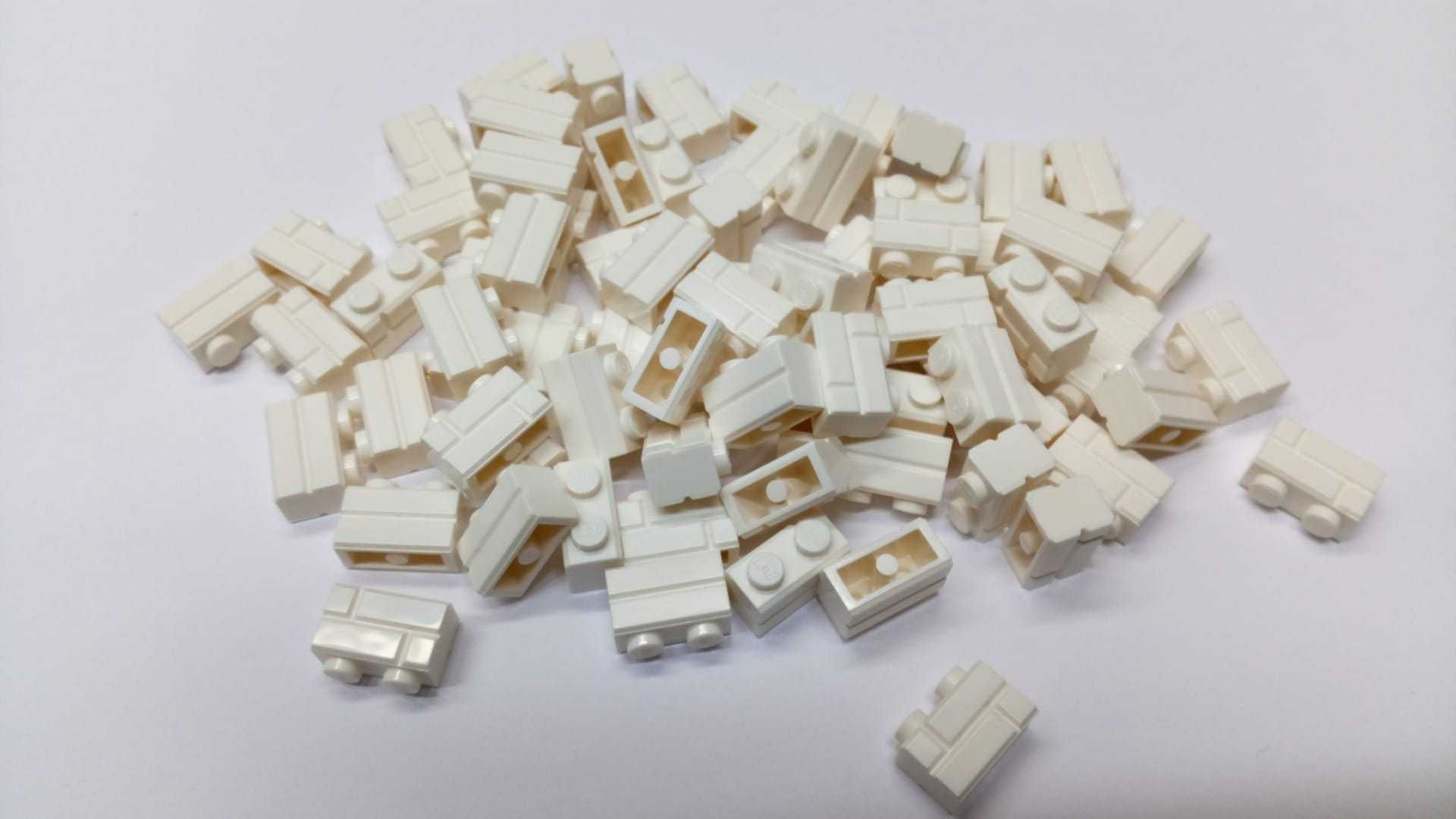 Klocki LEGO - cegiełki białe 1x2 - 300 sztuk