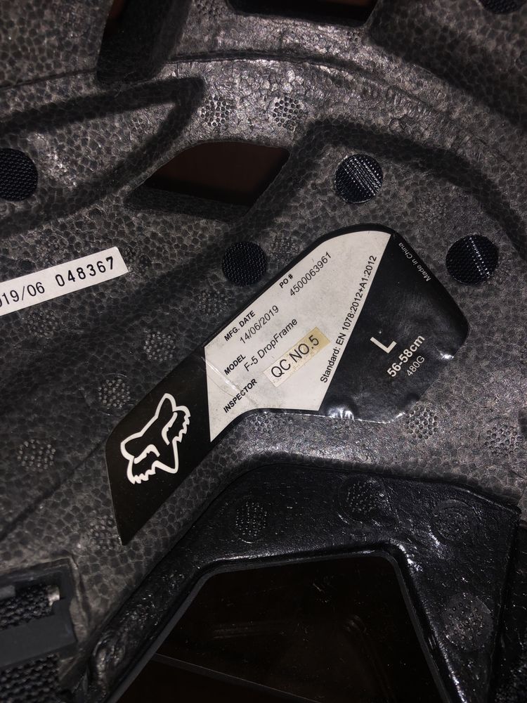 Capacete Fox F-5 dropframe