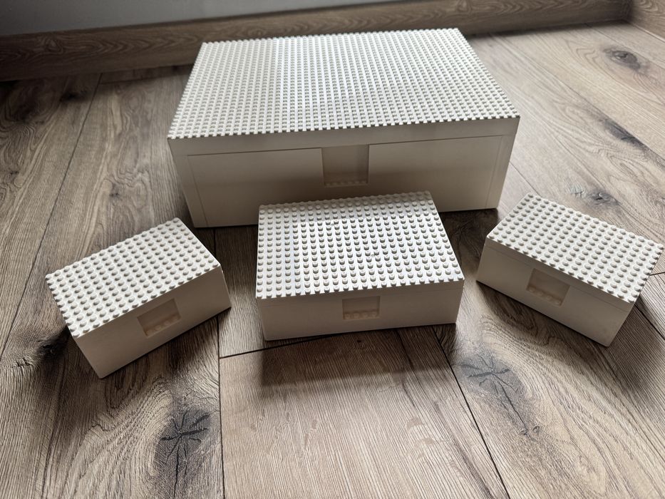 Ikea Bygglek Pudełka Lego z pokrywką