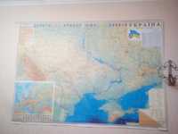 Карта Украины и Европы,2м на 140