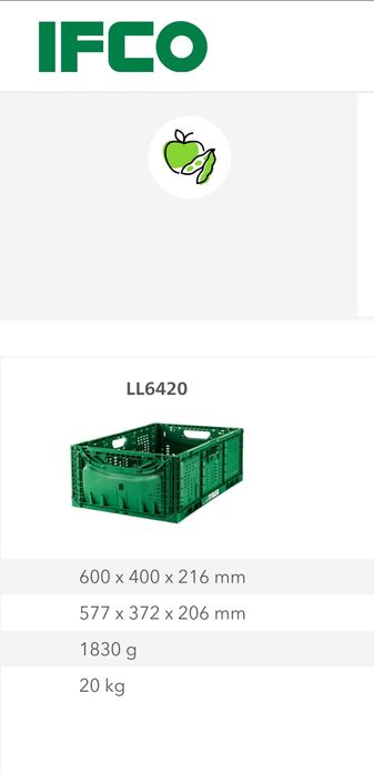 Caixas plásticas dobráveis e empilháveis