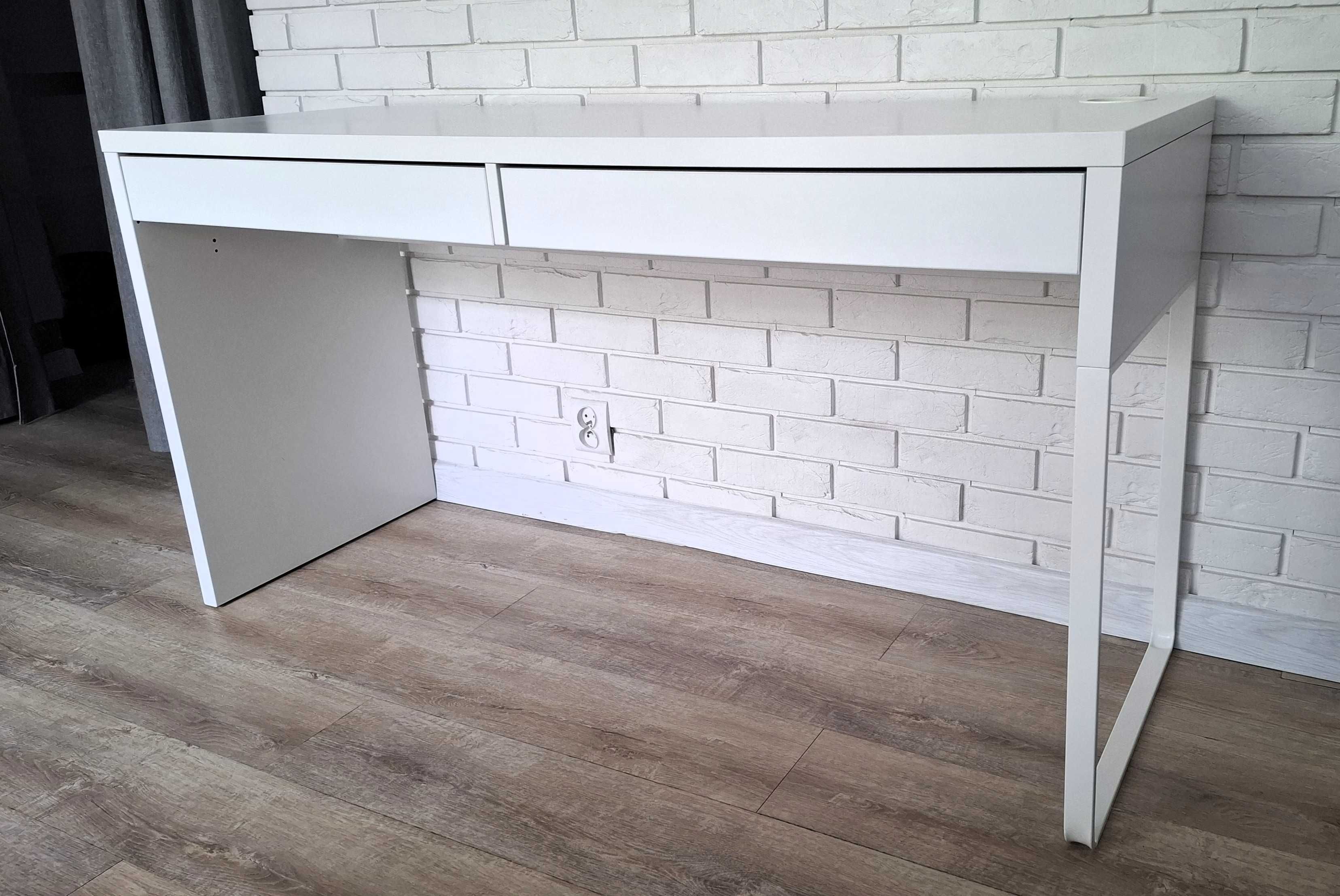 Biurko Micke, IKEA - białe, długie, 142x50 cm