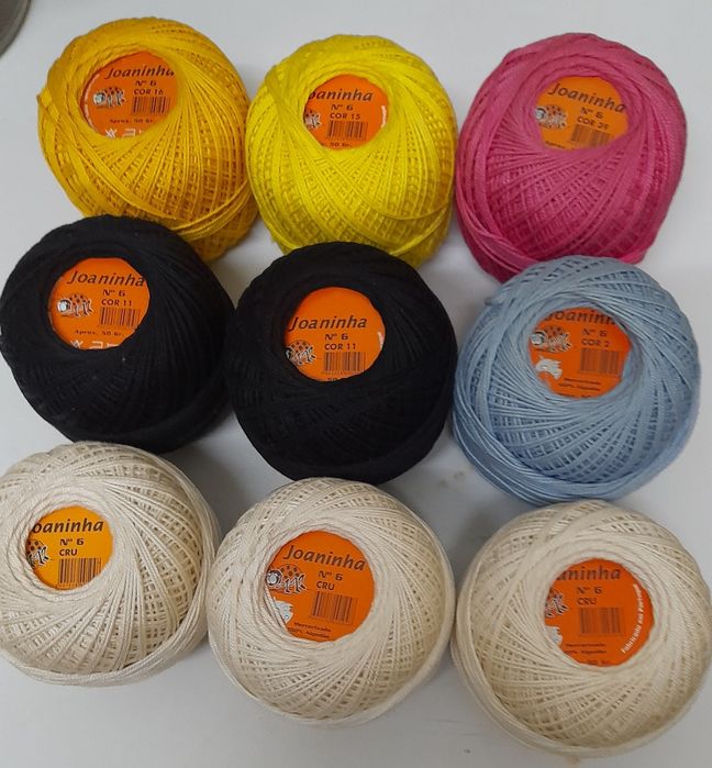 Linha crochê lisas e matizadas  N.6 -  50 gramas - ÚLTIMOS DIAS