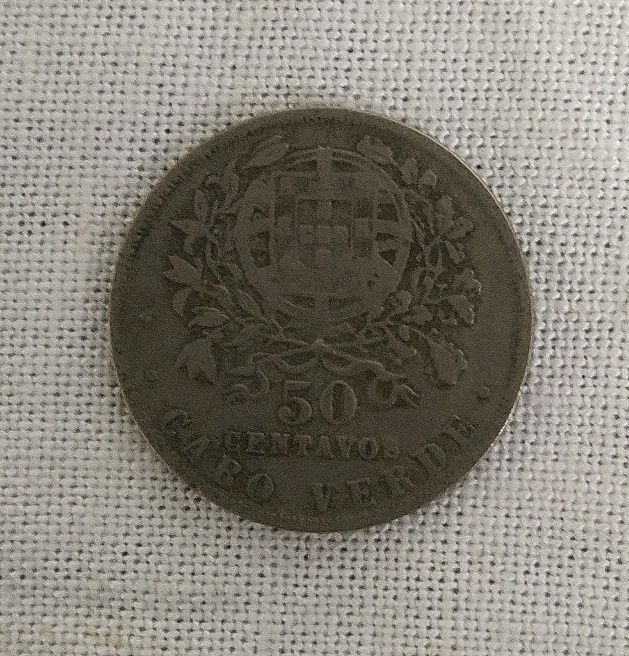 Moeda de 50 centavos - Cabo Verde de 1930