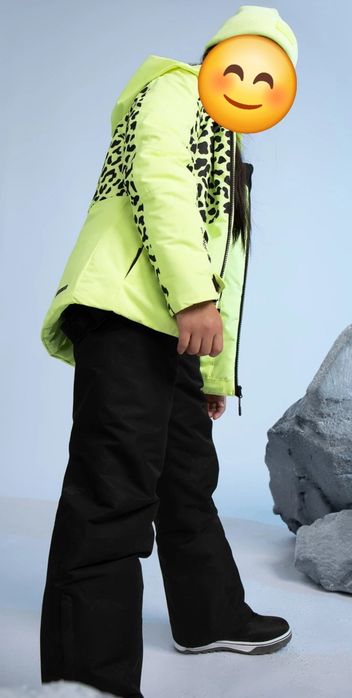 4F r.146 KOMPLET kombinezon narciarski kurtka spodnie NEON GRATI narty