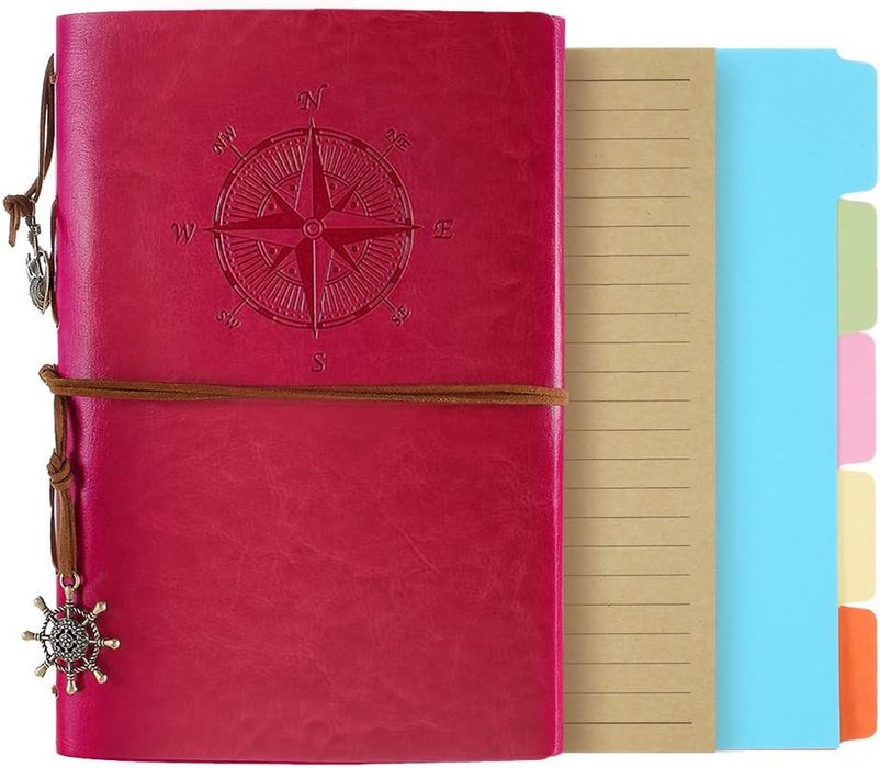 Notatnik dziennik w stylu vintage skóra PU A6 160 stron