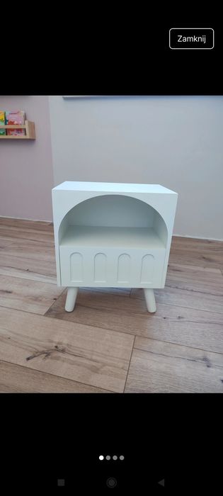 Nowa szafka nocna z szufladą biała Sinsay